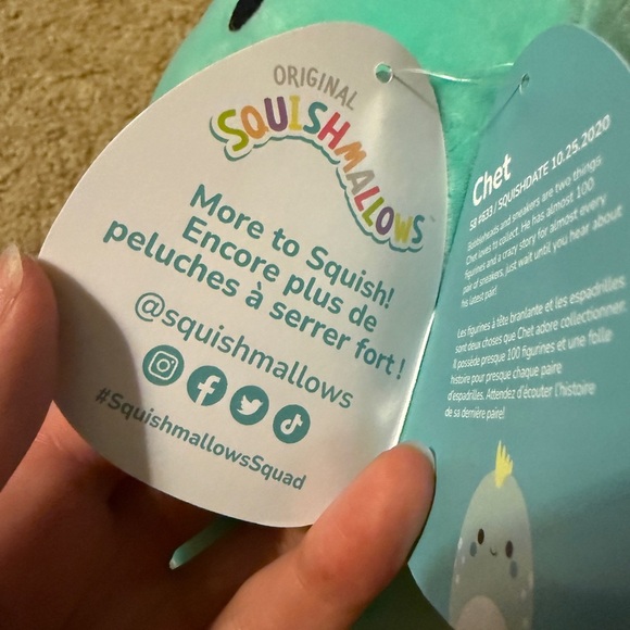 Chet The Squishmallow 7.5 inch - Picture 6 of 7